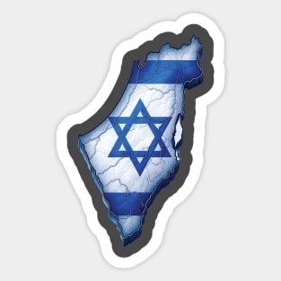 ISRAEL MAP Sticker